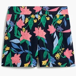 🌺 J. Crew Factory Floral basketweave short with side zip
